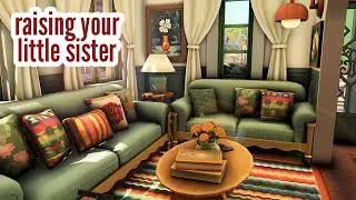 raising your little sister \\ The Sims 4 CC speed build