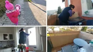 Наш день # 795 Лечимся уроками😷 Один балкон готов.