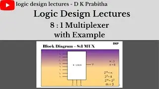 8:1 Multiplexer/Examples/logic design lectures-D K Prabitha