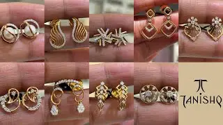 Tanishq Latest Light Weight Diamond Earrings Collection Starting Just 1 Gram 😱 #tanishq 