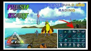 Ark mobile || Fresh strt pvxc server || base raid and dino TAMING