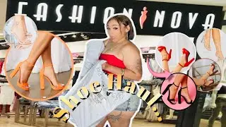 COME UNBOX MY FASHION NOVA HEEL HAUL WITH ME!(You won’t believe your eyes)👀✨#heels ￼ #platform heels