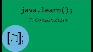 Constructors | Java Tutorial