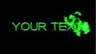 Smoke Intro - Green (free after effects template)