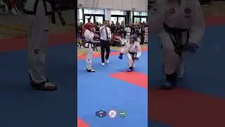 Taekwondo girls face kick!! 