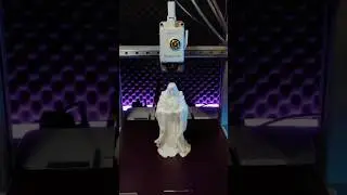 Timelapse of the supportless 3d printable  gothic statue 1