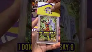 UNBELIEVABLE GRADE ON GOD RARE SON GOKU #dragonballz #tcg #godrare #goku