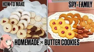 How To Make Homemade Butter Cookies | Spy x Family | Anime Recipes
