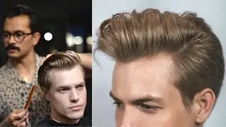 Classic Bad-Boy Pompadour | Haircut and Style ✂️