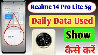Realme 14 Pro Lite 5g Enable daily data Used | Realme 14 Pro Lite Enable Data Usage Notification Bar