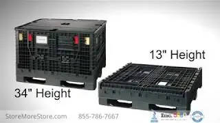 Collapsible Bulk Box Stacking Storage Bin Containers