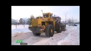 Уборка снега на ул. Западной 1