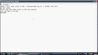 How to SET BACKGROUND IMAGE IN FOLDER(all windows