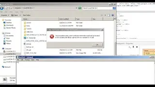 How to fix The procedure entry point urctbase