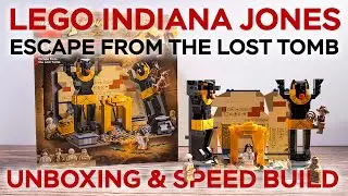 LEGO Indiana Jones Escape from the Lost Tomb ASMR Speed Build | LEGO 77013 Unboxing & Speed Build