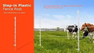 Step-In Electric Fence Posts - Customizable, UV-Protected | Lydite