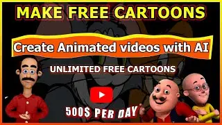 Create Animated videos with AI ||  How To Create Cartoon Video with Free Software