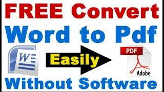 How to Convert Word into PDF without internet or any software 