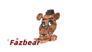 How to draw Fazbear | Roblox Evade #drawing