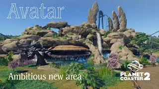 Planet Coaster 2: Starting an Avatar inspired area (Project Willow Grove - Park Expansion part 12)