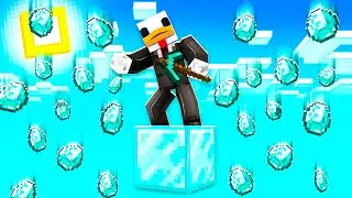 SOPRAVVIVO SOPRA UN SOLO BLOCCO DI DIAMANTE - Minecraft ITA