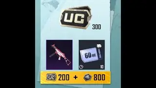 300 UC, Skin de arma, y cupón para cajas clásicas en Pubg Mobile gratis - Paquete de crecimiento