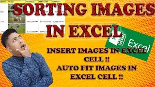 SORTING PICTURE IN EXCEL, SORTING PICTURE ALONG OTHER DATA / INSERT PICTURES IN EXCEL CELL