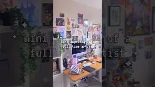 spend a day with me as a full-time artist working from home ✨🎨 
