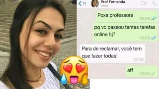 PEDINDO FOTO PRA MINHA PROFESSORA 😏 ( ELA MANDOU ? )