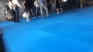 Массовая драка со стрельбой в спорт-зале Алматы 2015