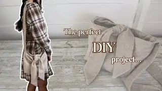 How to Sew a Tie Strap Bag (10 minute sewing project!)