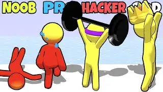 NOOB vs PRO vs HACKER vs GOD in Stair Challenge All Levels