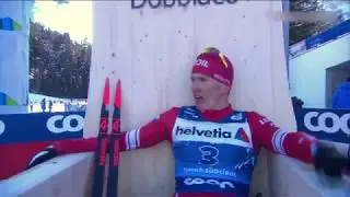 Большунов, Устюгов, Нисканен. Гонка преследования 15км, классика.