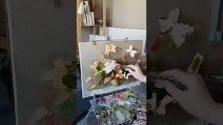 Весенние цветы хм 40х50