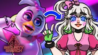 DRAWING FNAF SECURITY BREACH AS CUTE GIRLS