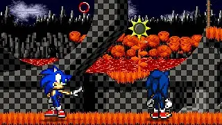 M.U.G.E.N - Sonic The Hedgehog vs Sonic EXE