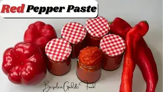 How to make RED/ BELL Pepper Paste at home