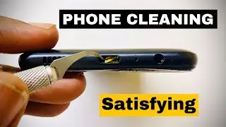 Satisfying phone cleaning. Shocking truth of the things inside phones.