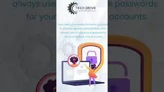 Is your network secure? Here are some tips from Techdrive Support #shorts #technology #techshorts
