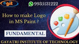 How to make Logo in MS Paint | GIT Education
