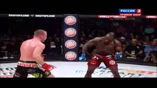Alexander Shlemenko vs Melvin Manhoef (super backfist knockout) Шлеменко нокаутировал Манхуфа