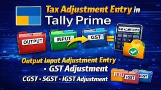 gst itc adjustment entry in tally prime | itc adjustment entry in tally prime | cgst sgstadjustment|