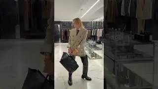 A total look from Saint Laurent. What do you think of this look?