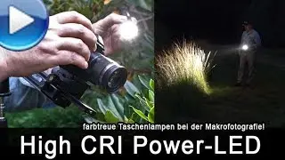 Farbtreue Taschenlampen bei der Makrofotografie (high CRI LED)