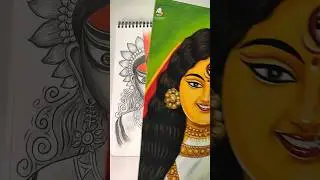 5 Maa Durga Drawing Art, 