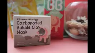 Распаковка Carbonated Bubble Clay Mask от компании Elizavecca Milky Piggy