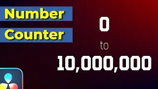 Create Animated Custom Number Counter in DaVinci Resolve (Counts up to ANY Number!)
