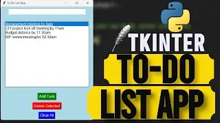 Build a To-Do List App with Tkinter in Python