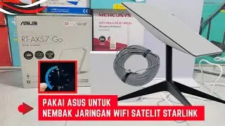 Nembak Jaringan Wifi SATELIT STARLINK Pakai Asus RT-AX57 Go Hasilnya Sangat Memuaskan