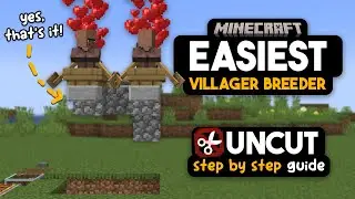 [UNCUT TUTORIAL]  EASIEST Villager Breeder | INFINITE Villagers Minecraft 1.20+